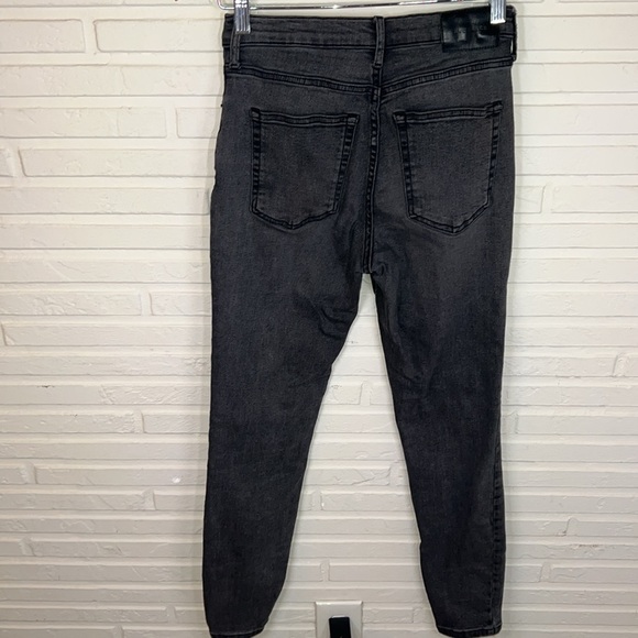 Everlane Dark Gray High Rise Skinny Jeans, Women Size 28 Tall - Picture 4 of 8